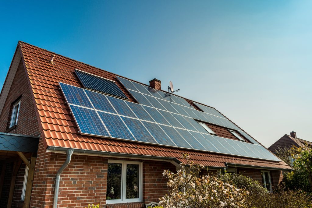 Solar panel on a red roof Solar Panels Southampton